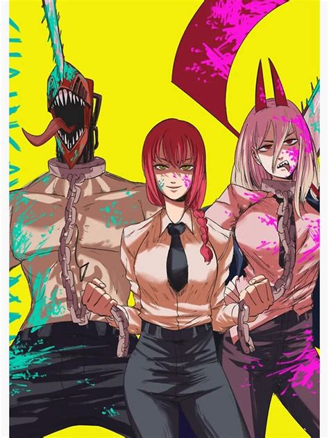 Anime Poster Chainsaw Man Poster Fun Art Full Colour Spiral Notebook For Sale By Sylviaserrano