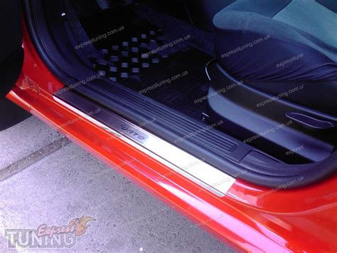 Накладки на пороги Фиат Пунто 2 (защитные накладки Fiat Punto 2 ...