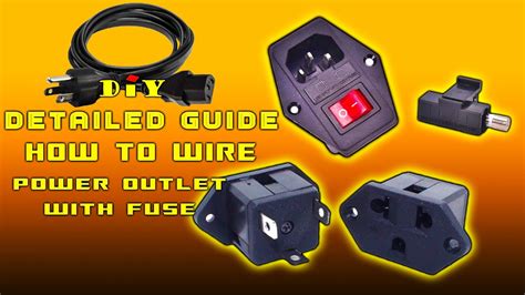 ⭕ How To Wire Power Outlet Socket With Fuse ⦿ Basic Electricity