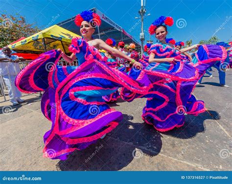 Parade Carnival Festival Of Barranquilla Atlantico Colombia Editorial