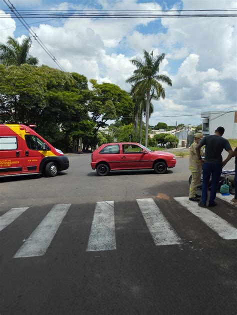 Motociclista De Anos Fica Ferida Ap S Acidente Carro No