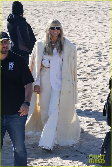 Heidi Klum Reimagines Beachwear While Filming Germanys Next Top Model