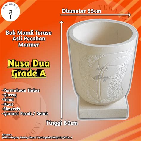 Jual Indo Terazzo Bak Mandi Minimalis Teraso Keramik Marmer Tipe Nusa