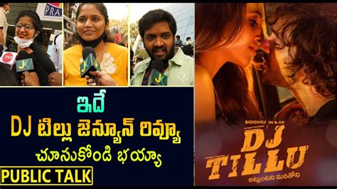 DJ Tillu Genuine Public Talk DJ Tillu Movie Review DJ Tillu Public