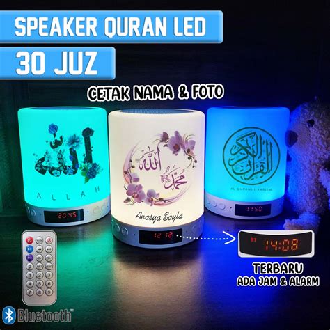 Jual Speaker Murottal Alquran Lengkap Juz Lengkap Led Jam Alarm