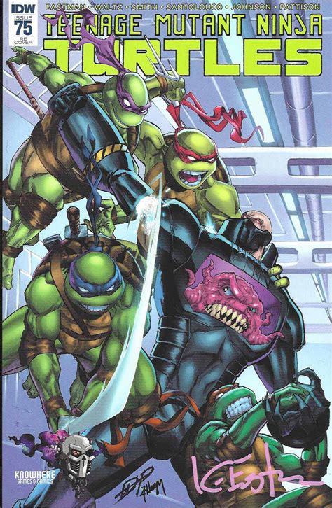 TMNT Issue #75 Knowledge Games & Comics Variant – Signed – Kevin Eastman Studios