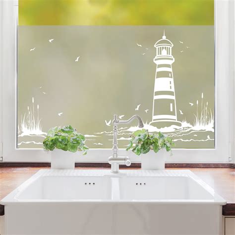 Sichtschutzfolie Leuchtturm Maritime Fensterfolie Fensterdeko Etsy De