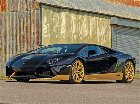 Lamborghini Aventador Gold And Black