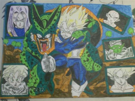 vegeta vs cell by loverkyo on DeviantArt