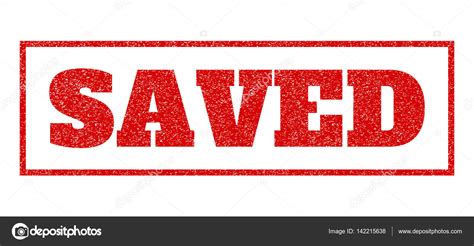 Saved Rubber Stamp — Stock Vector © 142215638