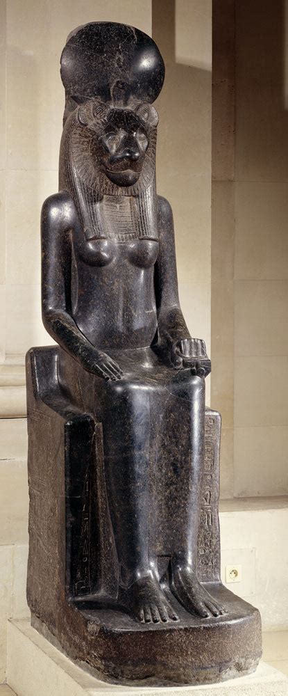 Statue Of The Lion Headed Goddess Sekhmet From The Temple Of Mut