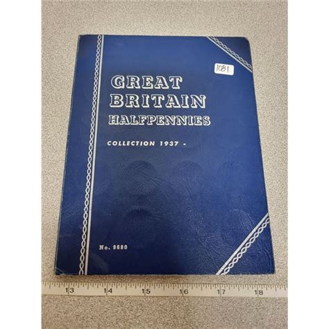 Great Britain Half Pennies Collection 1937 – 1967. Complete collection of 34 coins. (The empty ...