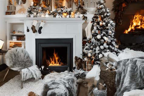 Cozy Winter Scene with Fireplace and Book · Creative Fabrica