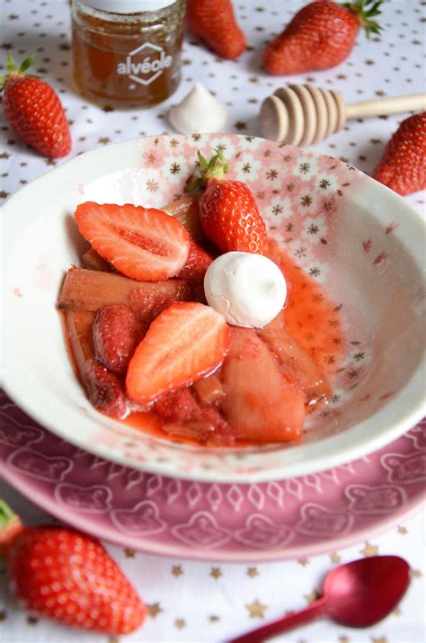 Rhubarbe Et Fraises R Ties Dessert Facile Et Gourmand