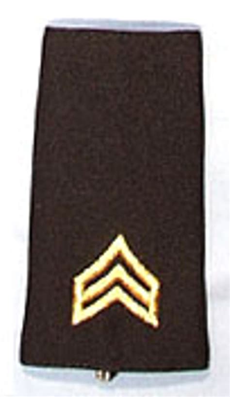 Nco Epaulets Sgt E5 Sergeant