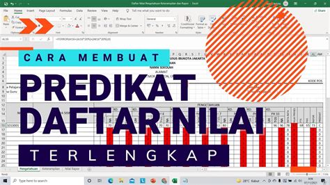 Cara Membuat Predikat Daftar Nilai Lengkap Dengan Rumus Untuk Rapor K13