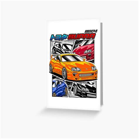 Jdm Legend Toyota Supra Mk Greeting Card For Sale By Joshirosung