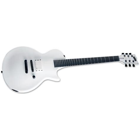 ESP LTD EC Arctic Metal Snow White Satin E Gitarre