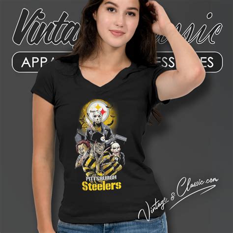 Pittsburgh Steelers Horror Halloween Shirt Vintagenclassic Tee