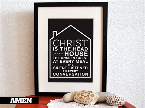 Christ is the Head of the House. Christian Home Decor. Printable Design ...