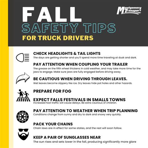 FALL SAFETY TIPS FOR TRUCK DRIVERS Montgomery Transport