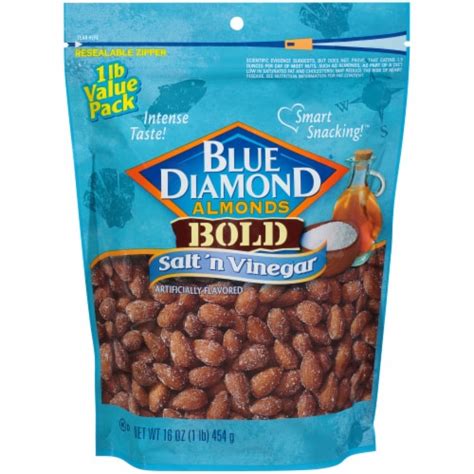 Blue Diamond Bold Salt N Vinegar Almonds 16 Oz Kroger