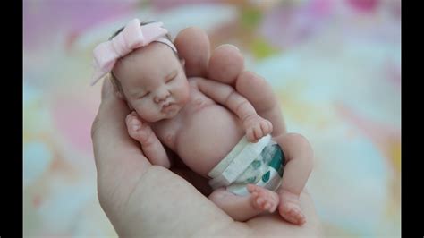 Miniature Silicone Reborn Baby Eva YouTube