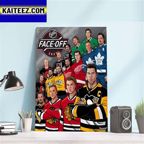 NHL Face Off 2023 Art Decor Poster Canvas Kaiteez