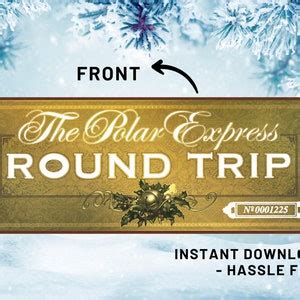 Editable Polar Express Ticket Printable