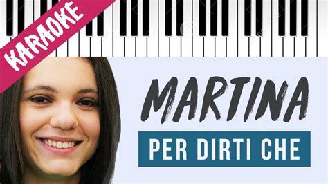 Martina Beltrami Per Dirti Che Mi Spiace Piano Karaoke Con Testo