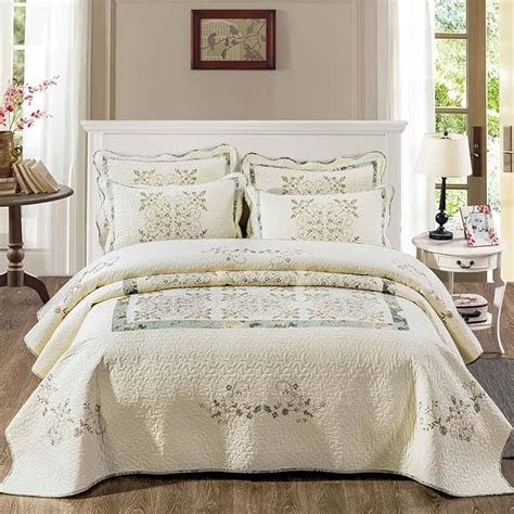 Amazon Vctops Piece Farmhouse Patchwork Quilt Set Oversized Queen