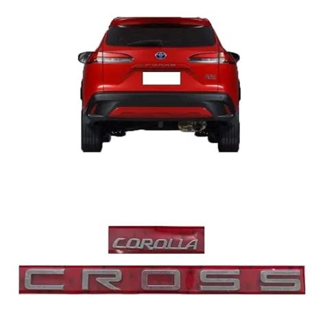 Emblema Corolla Cross 2020 2021 2022 2023 Tampa Traseira MercadoLivre