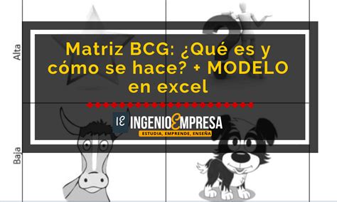 MATRIZ BCG Qué es y cómo se hace ejemplo práctico