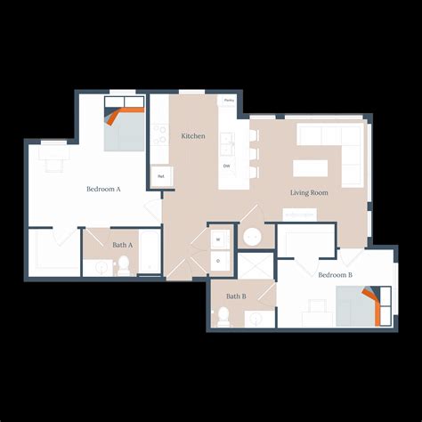 Modern Floorplans at Bixby | Clemson University Apartments