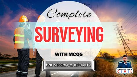 Surveying One Session One Subject Ssc Je State Aen Sandeep Jyani