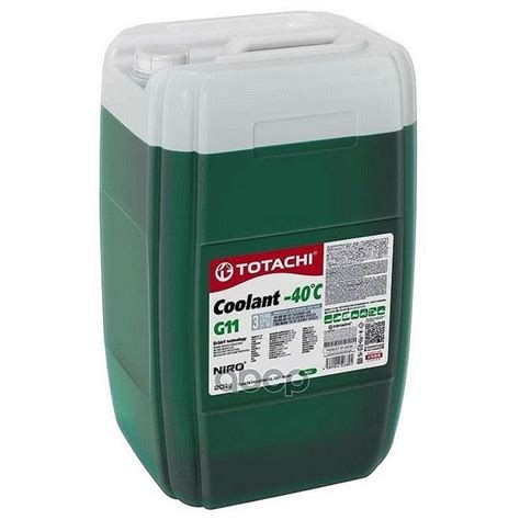 Антифриз TOTACHI Niro G11 Зеленый -40°С 20 л купить по выгодной цене в ...