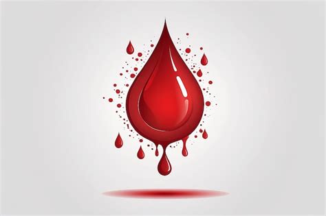 Icono Vectorial De Gota De Sangre Roja Ilustraci N De Gota De Sangre En