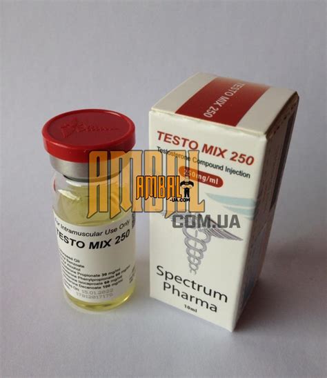 Testo Mix 250 Vial 10ml Spectrum Pharma сустанон Ambalua