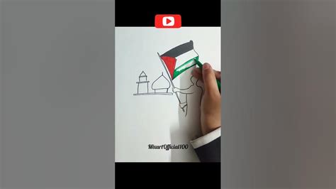 رسم علم فلسطين سهل تعلم كيف ترسم العلم الفلسطيني بطريقة سهلة كيفيه