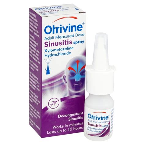 Buy Otrivine Adult Measured Dose Sinusitis Relief Nasal Spray 10ml