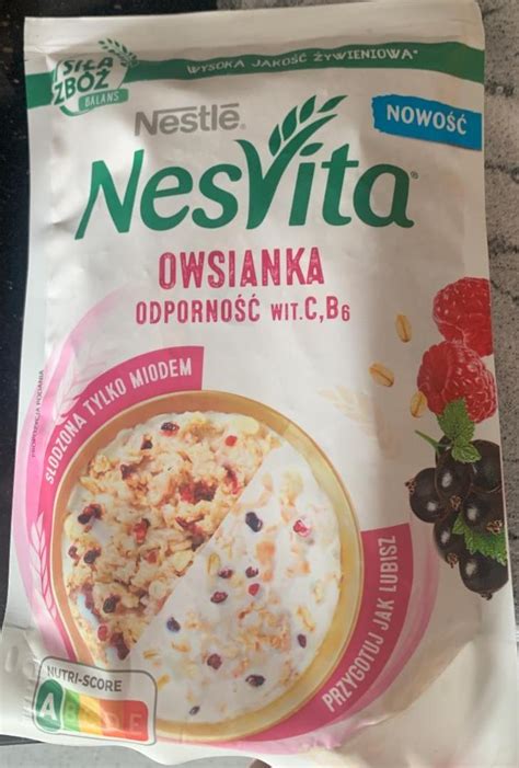 Nesvita Owsianka Odporno Nestl Kalorie Kj I Warto Ci Od Ywcze