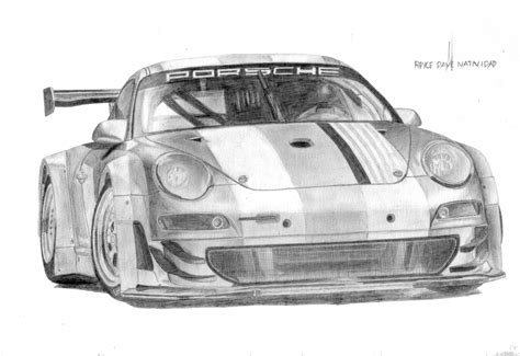 porsche  gt rsr drawing  vinjiro  deviantart