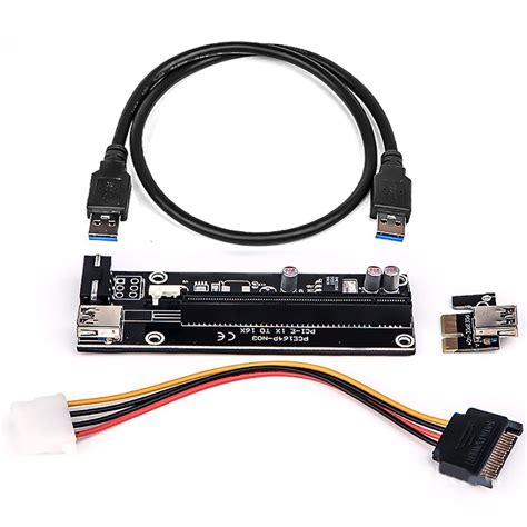 Buy 6 Pack PCIe Riser Cable VER 006 Or Ver006C PCI E 16x To 1x Powered