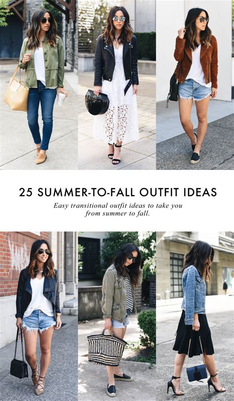 Outfit Ideas To Help You Transition Your Summer Wardrobe To Fall