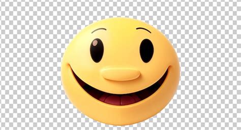 Emoji Sorridente Em Fundo Transparente PSD Premium