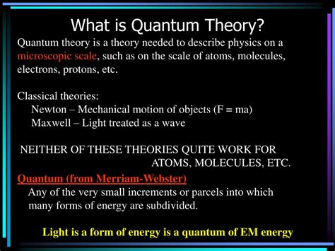 PPT - Quantum Theory PowerPoint Presentation, free download - ID:6597748