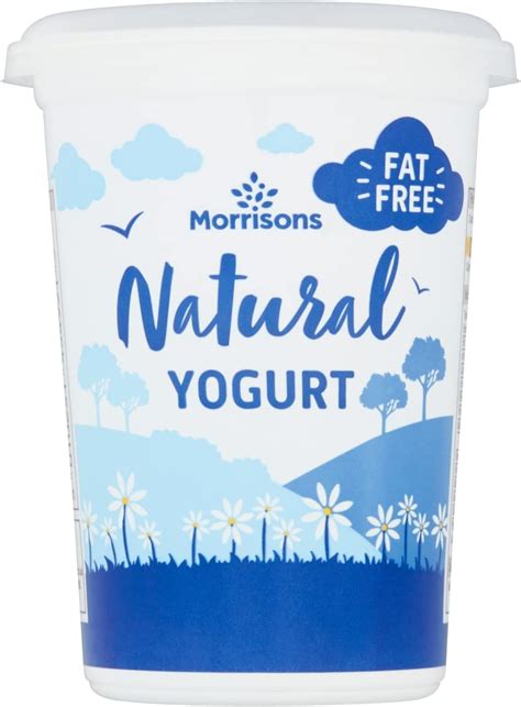 Morrisons Fat Free Natural Yogurt 500g Uk Grocery