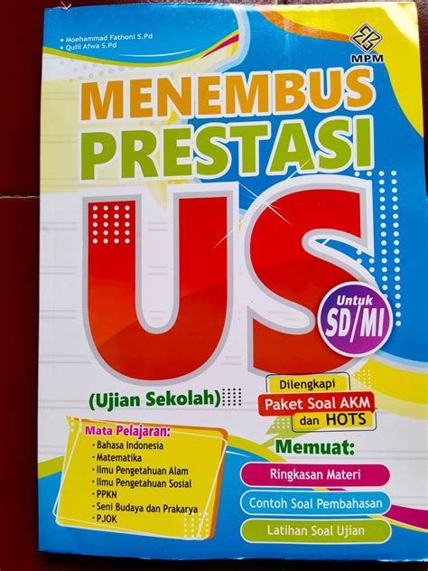 Distributor Supplier Agen Jual Buku Buku Ujian Sekolah Us Sd Mi Hots