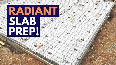 Slab Prep For Radiant Heat Insulation Vapor Barrier And Rebar Youtube