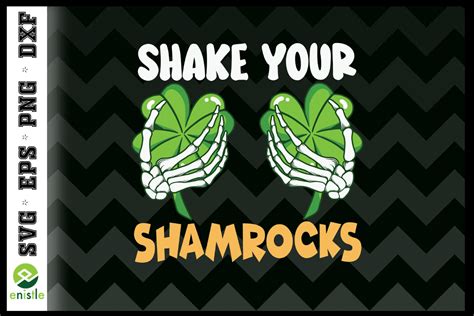 Shake Your Shamrocks Skeleton Svg Graphic By Enistle · Creative Fabrica